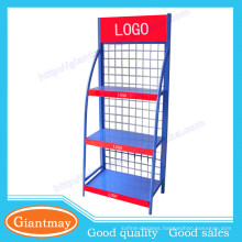 heavy duty lubrication oil merchandise wire mesh display racks shelving